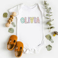 Personalized Baby Name Daisy Bodysuit