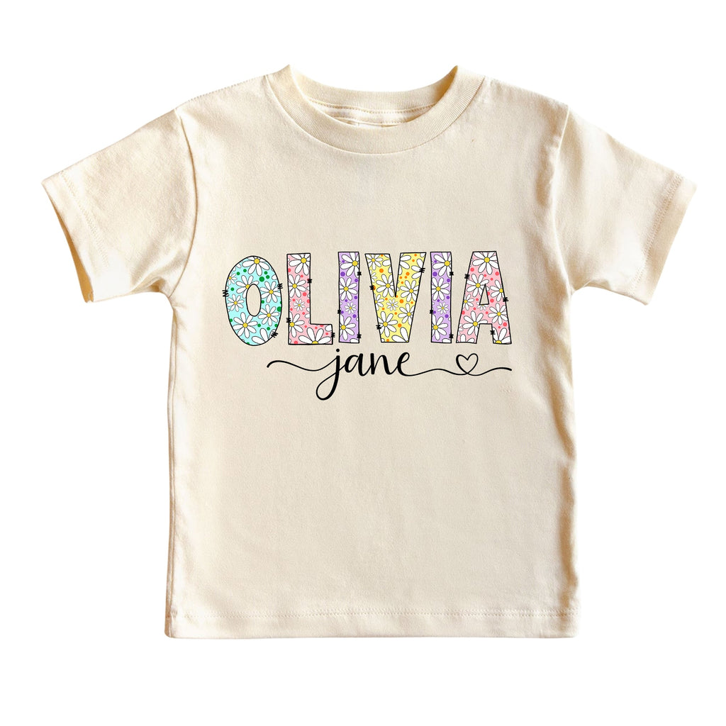Personalized Baby Name Daisy Bodysuit
