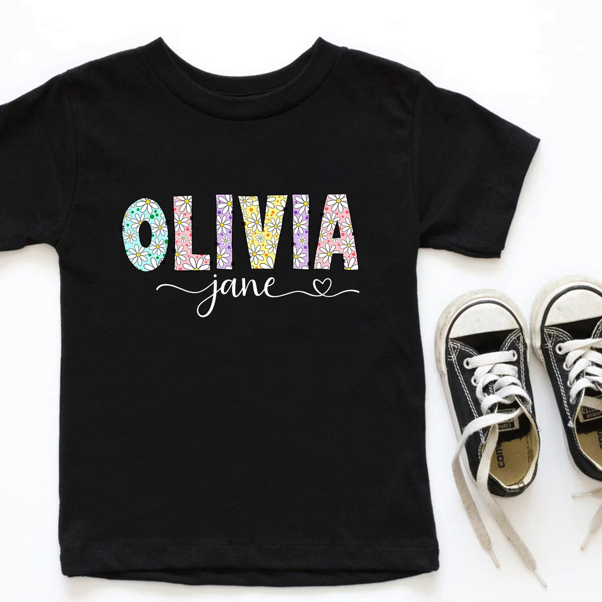 Personalized Baby Name Daisy Bodysuit