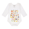 Alphabet Long Sleeve Baby Bodysuit