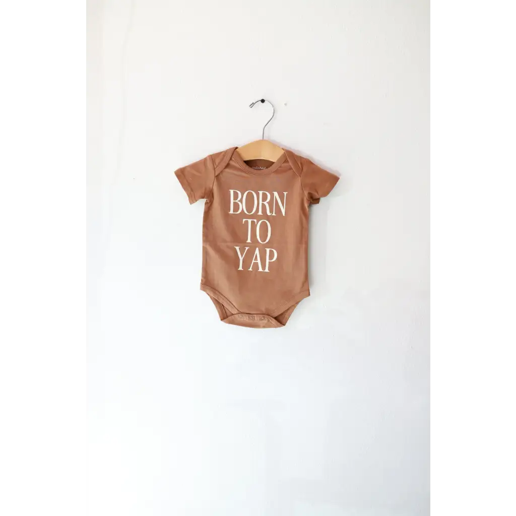 Born to Yap Organic Cotton Baby Onesie