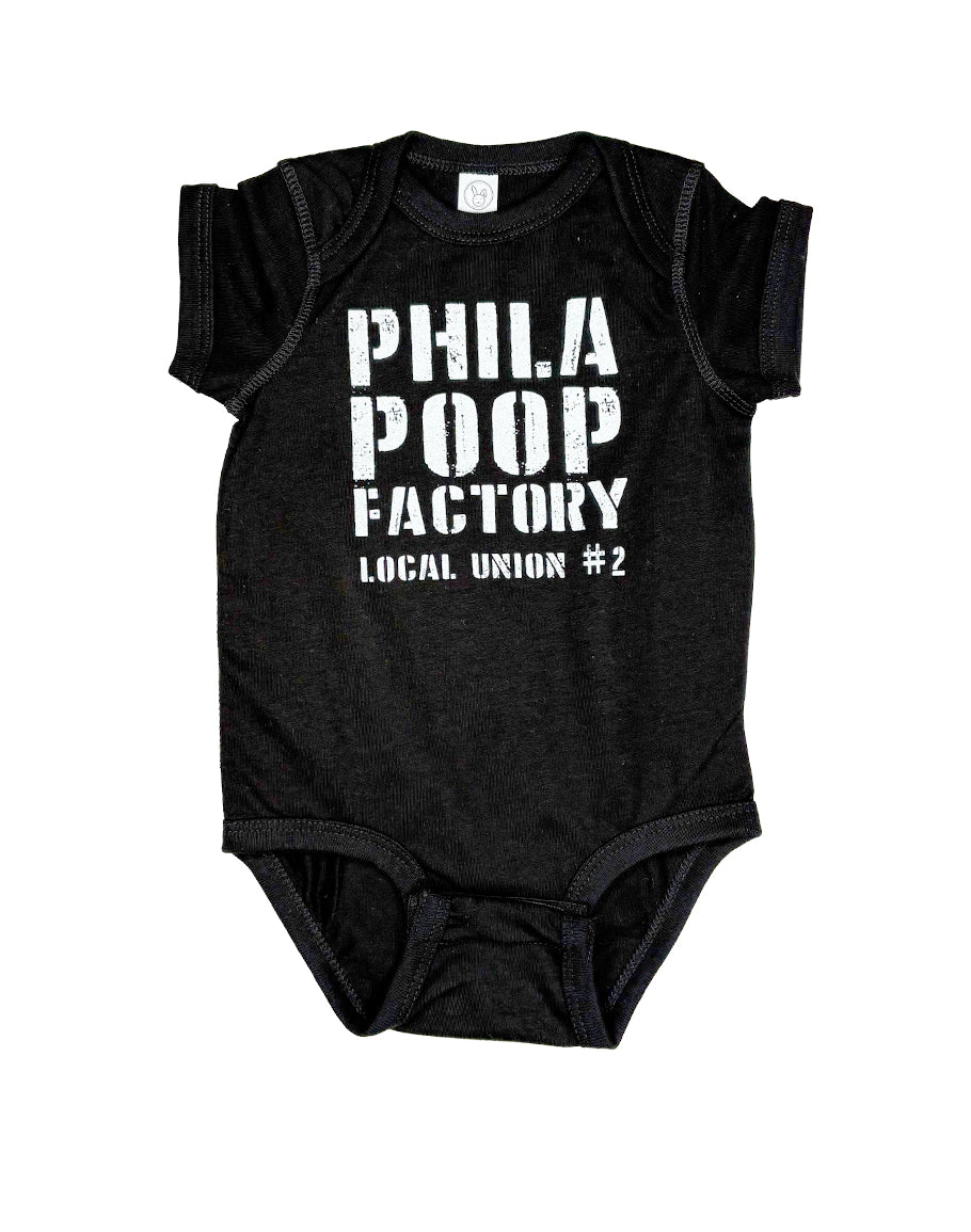 Poop Factory Baby Onesie – Funny Baby Outfit